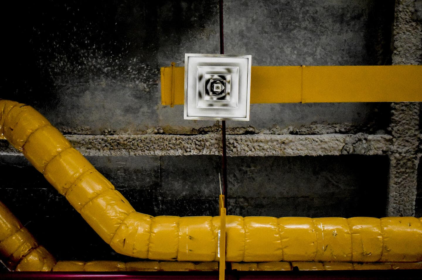 Ductwork and ceiling vent